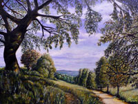 Exquise solitude, 2011, La gnossienne N°1 d’Erik SATIE, Huile, format (40X30)
