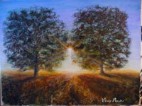 La porte du ciel, 2010, acrylique (30x40) d’après Ave Verum Corpus Mozart