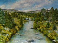 La rivière, 2008, acrylique (35x27)