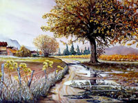 Paysage matinal, 2011, Huile (33x46)