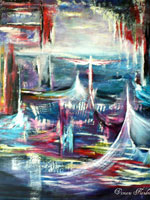 Réquiem, 2012, Acrylique (46 x55) d’après  Le REQUIEM œuvre de W.A Mozart