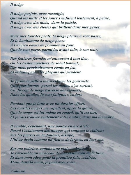 Il neige