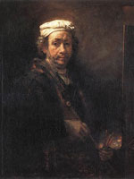 Rembrandt, Auto portrait, 1660
