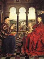 Jan van Eyck, The Virgin of Chancellor Rolin