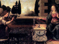 Leonardo da Vinci, Annunciation
