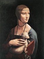 Leonardo da Vinci, Lady with an Ermine (Portrait of Cecilia Gallerani)