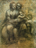 Leonardo, St. Anne cartoon