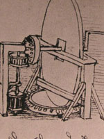 Leonardo, machine for grinding convex lenses