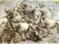 Leonardo da Vinci, Peter Paul Ruben's copy of the lost Battle of Anghiari