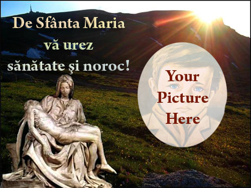 felicitare personalizata de sf maria